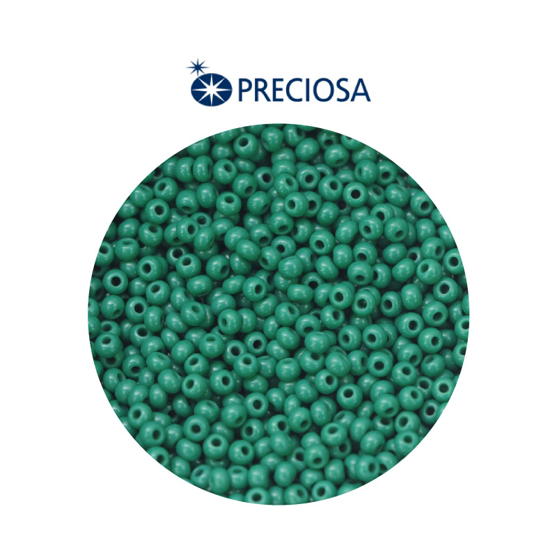 Mostacilla checa preciosa 10/0 53240 OP verde pino x 500g