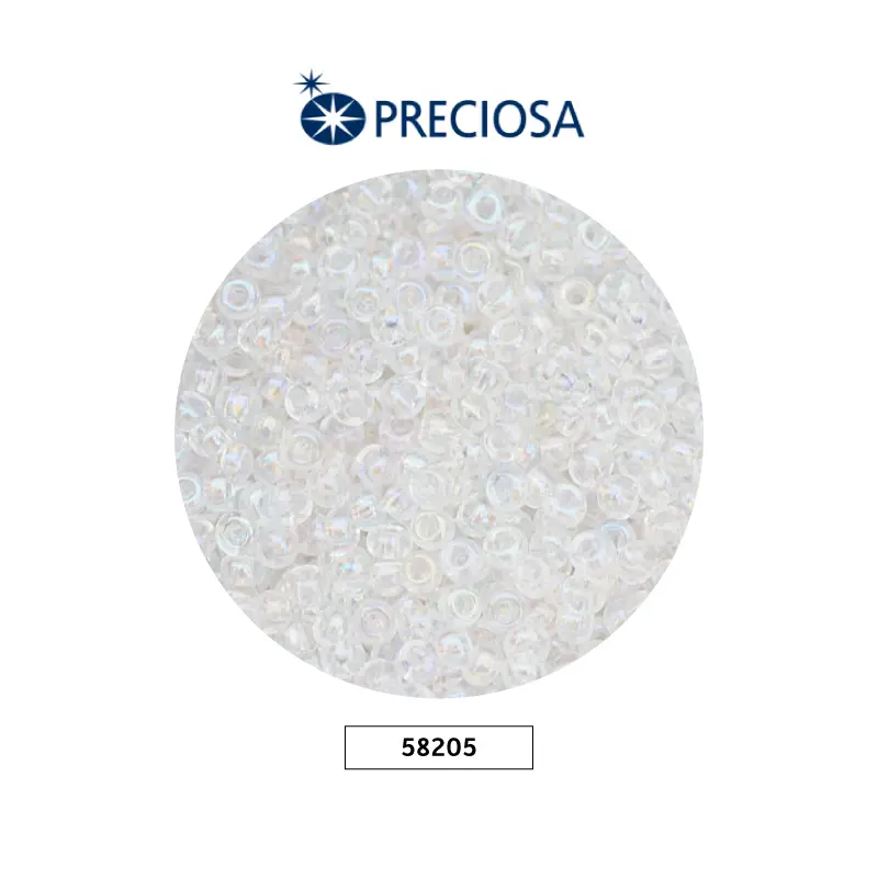 Mostacilla checa preciosa 10/0 2mm 58205 LP cristal AB x 500g