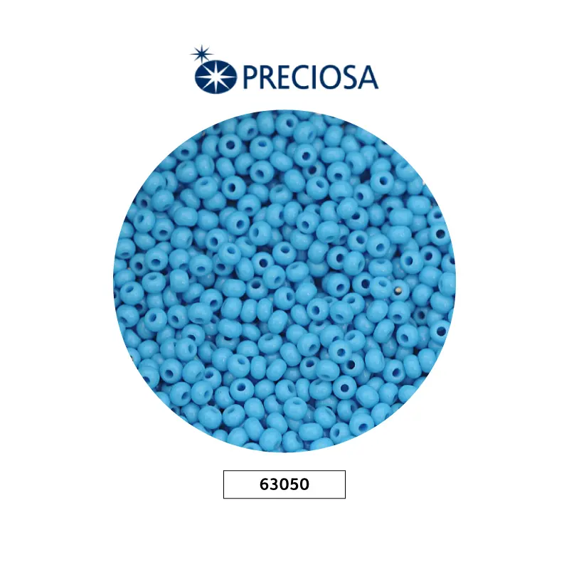 Mostacilla checa preciosa 10/0 2mm 63050 OP azul celeste x 500g