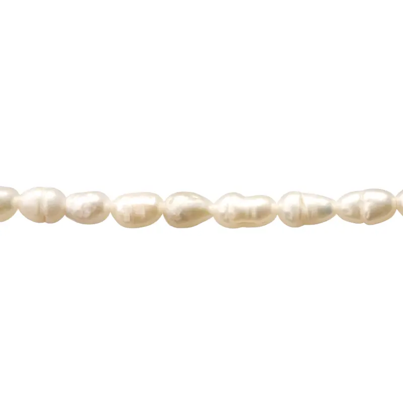 Perla biwa rice 4x5mm x 34cms (70 unds aprox)