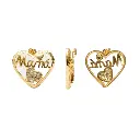 Dije corazon cristales mama 25mm/Golfi W12051 x und