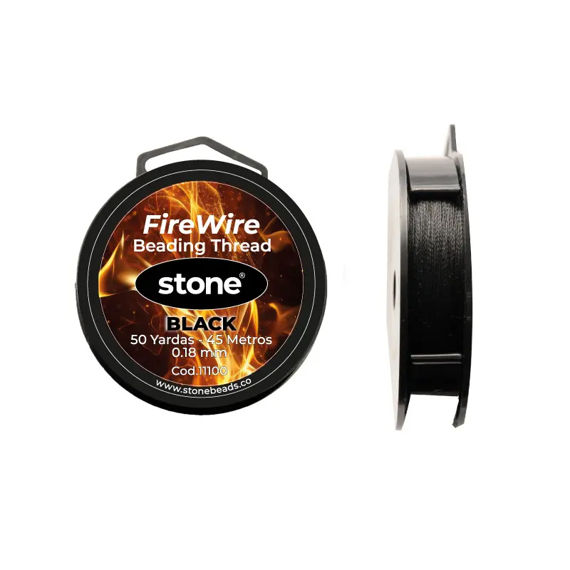Hilo nylon firewire stone 0.18mm negro x 50yd