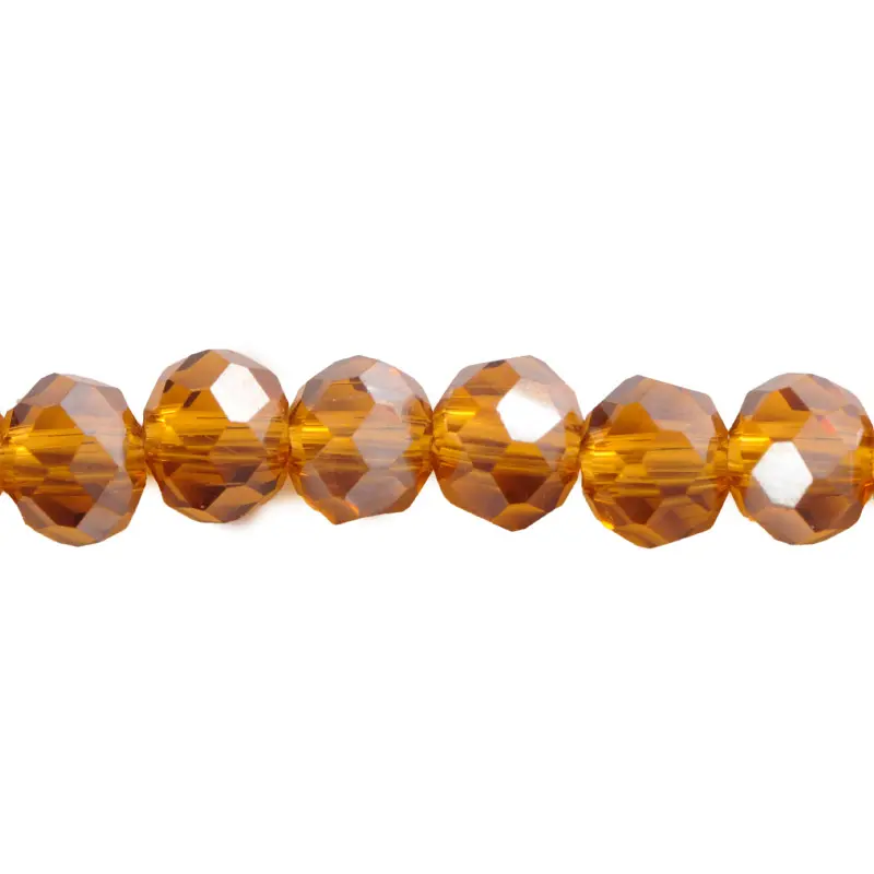 Murano rondela facetada 4mm crystal copper ab 316 x 145 und
