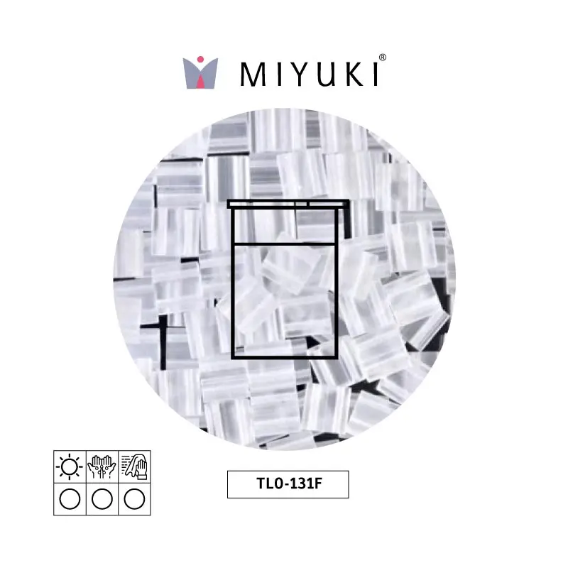 Miyuki tila 5x5x1.9mm TL0131F mate cristal x 10g