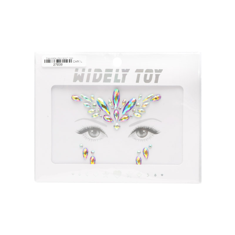 Strass autoadhesivo facial mascara B x tarjeta