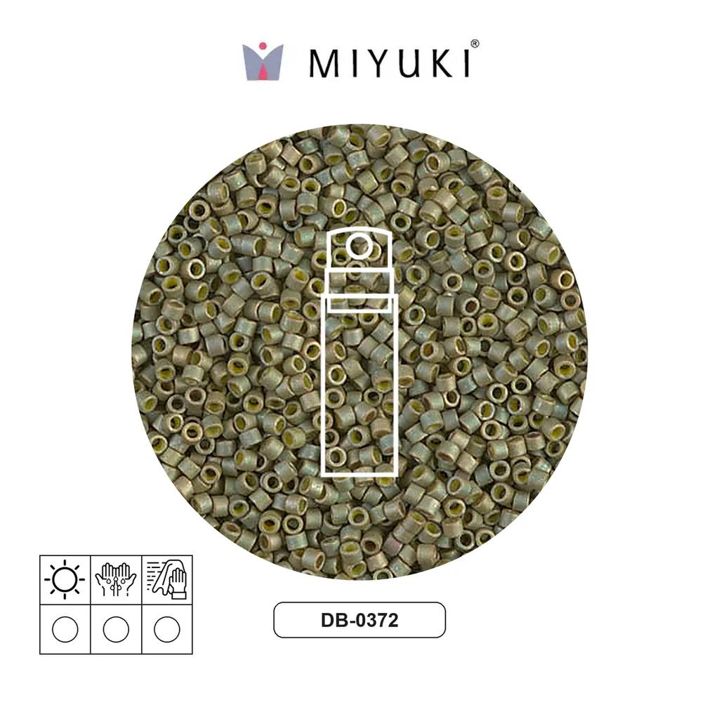 Miyuki delica 11/0 DB0372 opaco claro verde satinado x10g