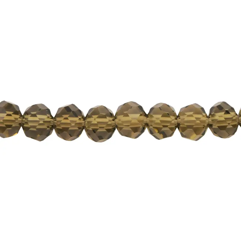 Murano rondela facetada 6mm silver night 310 x 100unds
