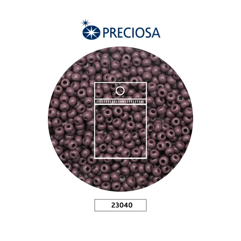 Mostacilla checa preciosa 2mm 23040 OP amatista x 50g