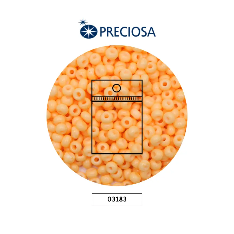 Mostacilla checa preciosa 8/0 3mm 03183 OP curuba x 50 gr