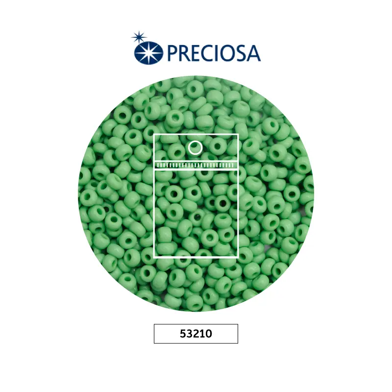 Mostacilla checa preciosa 8/0 3mm 53210 light green x 50 gr