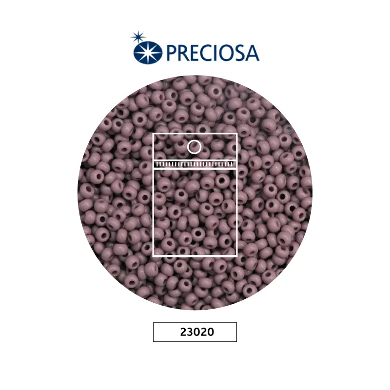 Mostacilla checa preciosa 2mm 23020 OP purpura x 50g