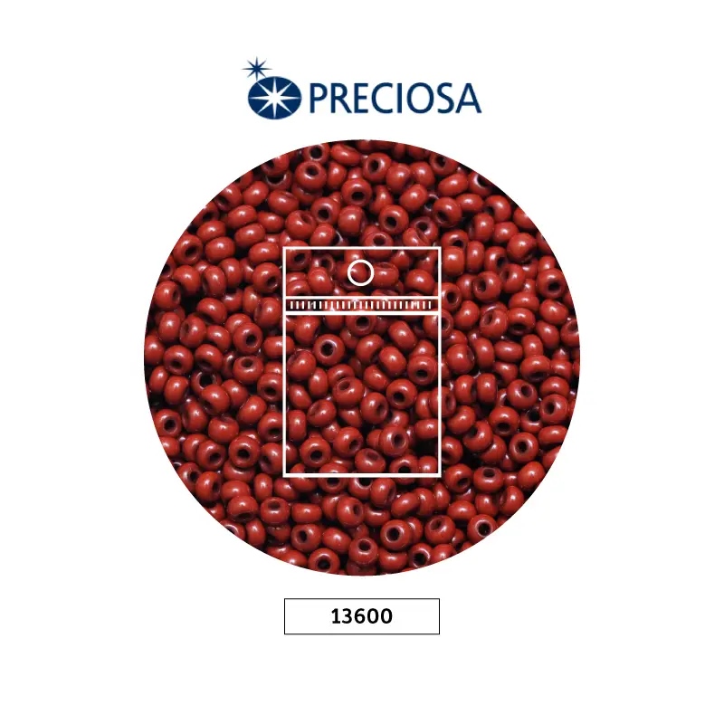 Mostacilla checa preciosa 10/0 13600 OP cafe claro x 50g