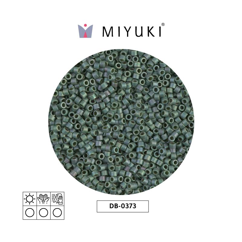 Miyuki delica 11/0 DB0373 matt metalizado und lea x 50g