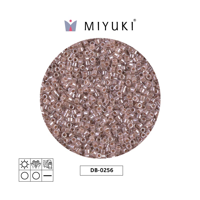 Miyuki delica 11/0 DB0256 forrado taupe x 50g