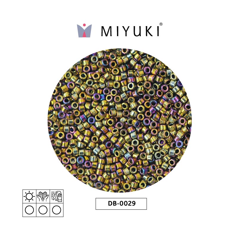 Miyuki delica 11/0 DB0029 metalizado med bronce AB x 50g