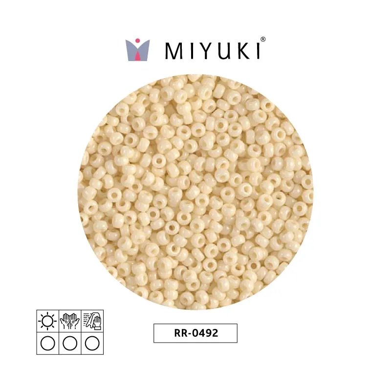 Mostacilla Miyuki rocalla 11/0 RR0492 opaque dark cream x 250g