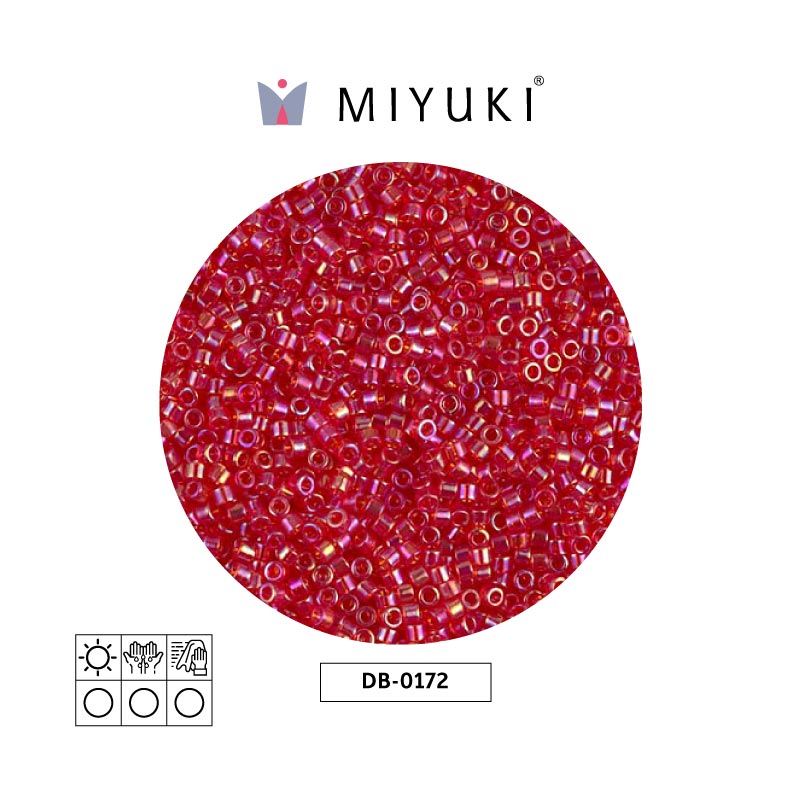 Miyuki delica 11/0 DB0172 tran light siam AB x 50gr