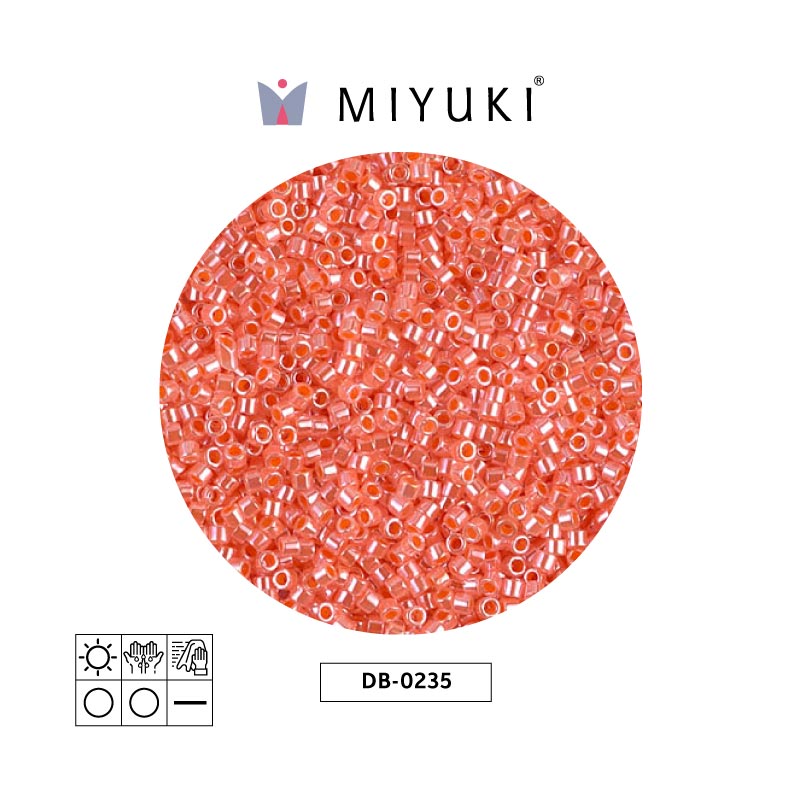 Miyuki delica 11/0 DB0235 salmon Ceylon perlado x 50g