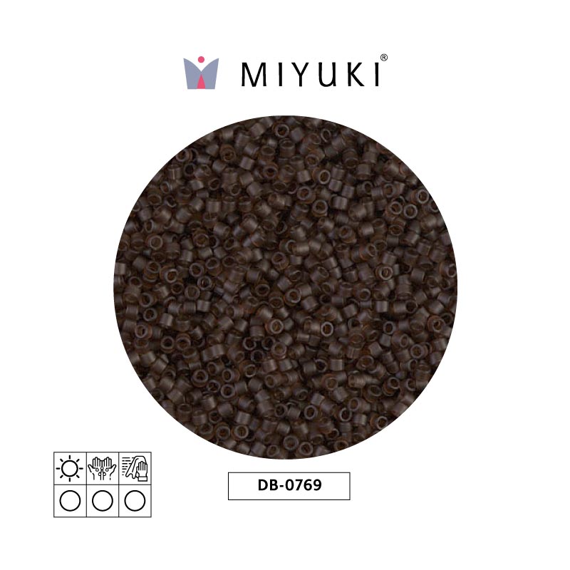 Miyuki delica 11/0 DB0769 mate transparente taupe x 50g
