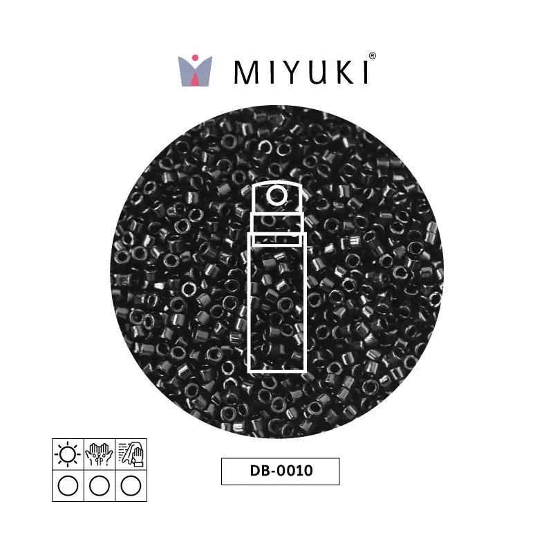 Miyuki delica 11/0 DB0010 negro x 10g