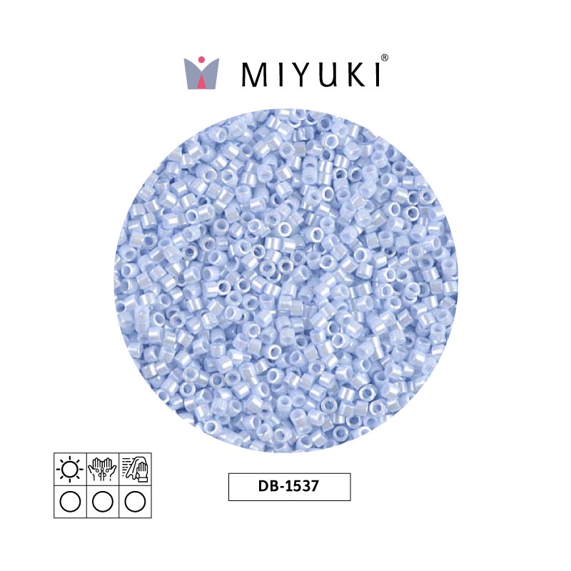 Miyuki delica 11/0 DB1537 lt sky blue ceylon x 50g