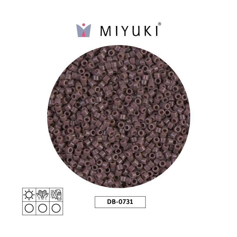 Miyuki delica 11/0 DB0735 opaco coffee x 50g