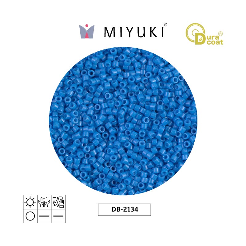 Miyuki delica 11/0 DB2134 opaco azul x 50g