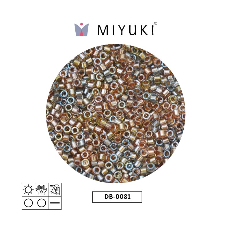 Miyuki delica 11/0 DB0981 indued color mixed x 50 Gramos