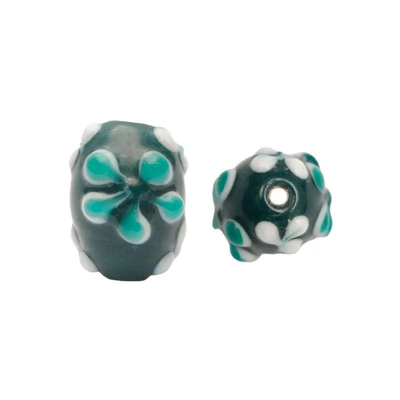 Vidrio hindu rice 12x18mm verde GG-25 GVE-4 x und