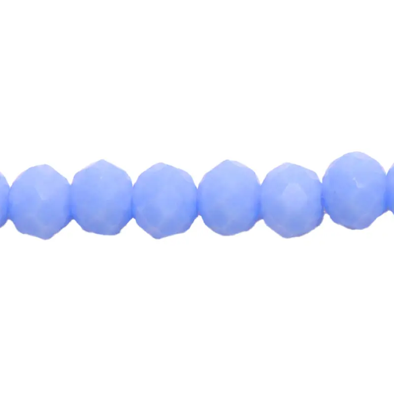 Murano rondela facetada 3mm azul turquesa 54 x 110unds