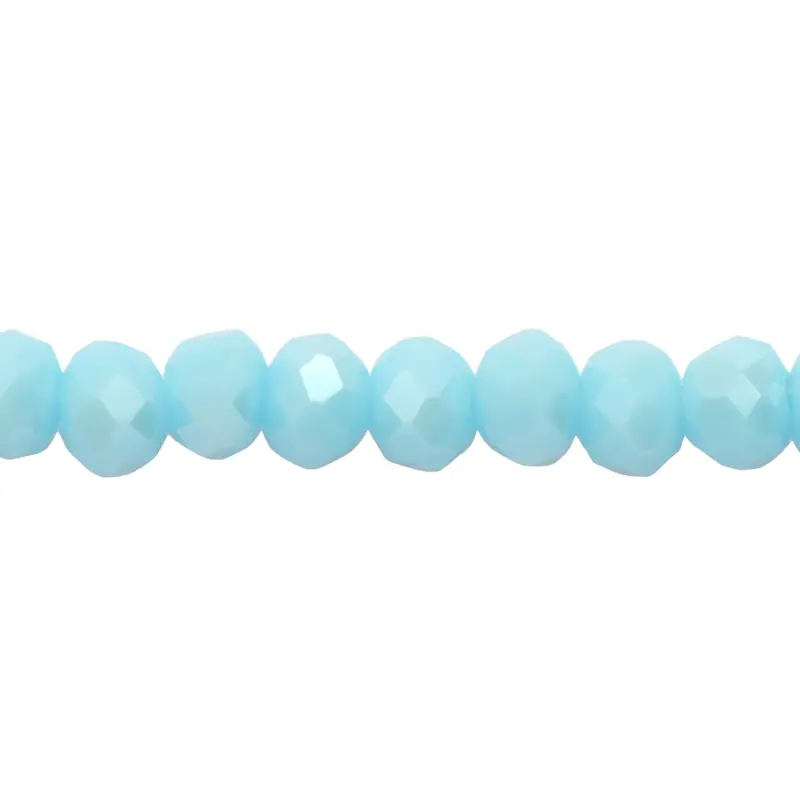 Murano rondela facetada 2mm azul turquesa 54AB x 140unds