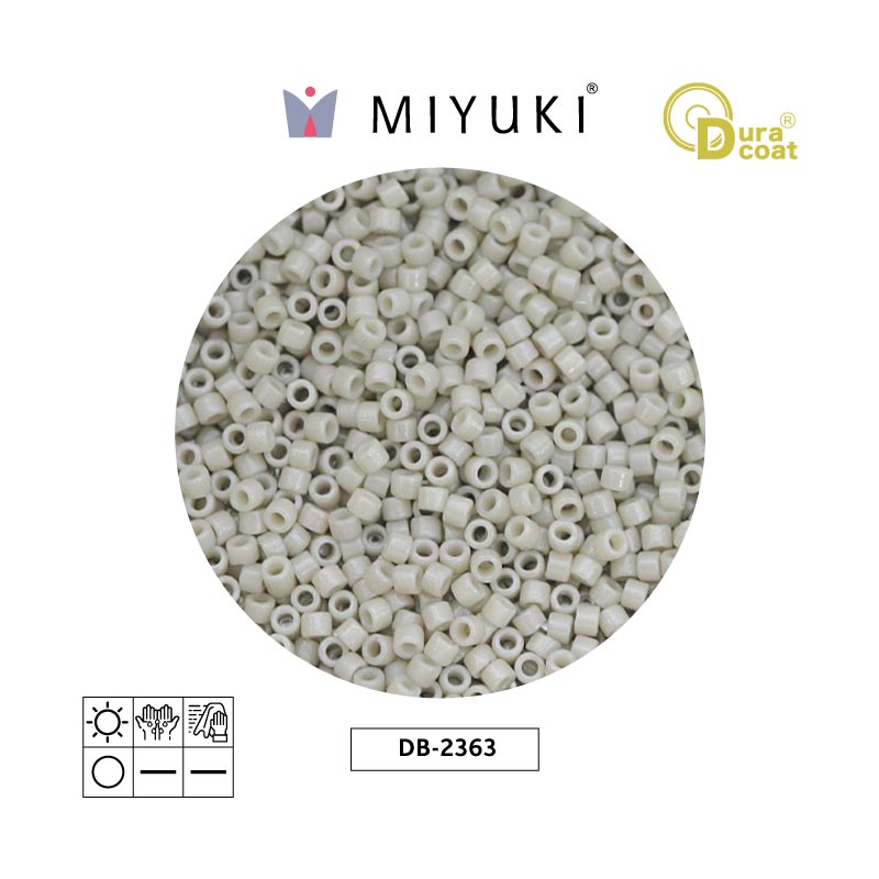 Miyuki delica 11/0 DB2363 duraco opaco ant blanco x 50g