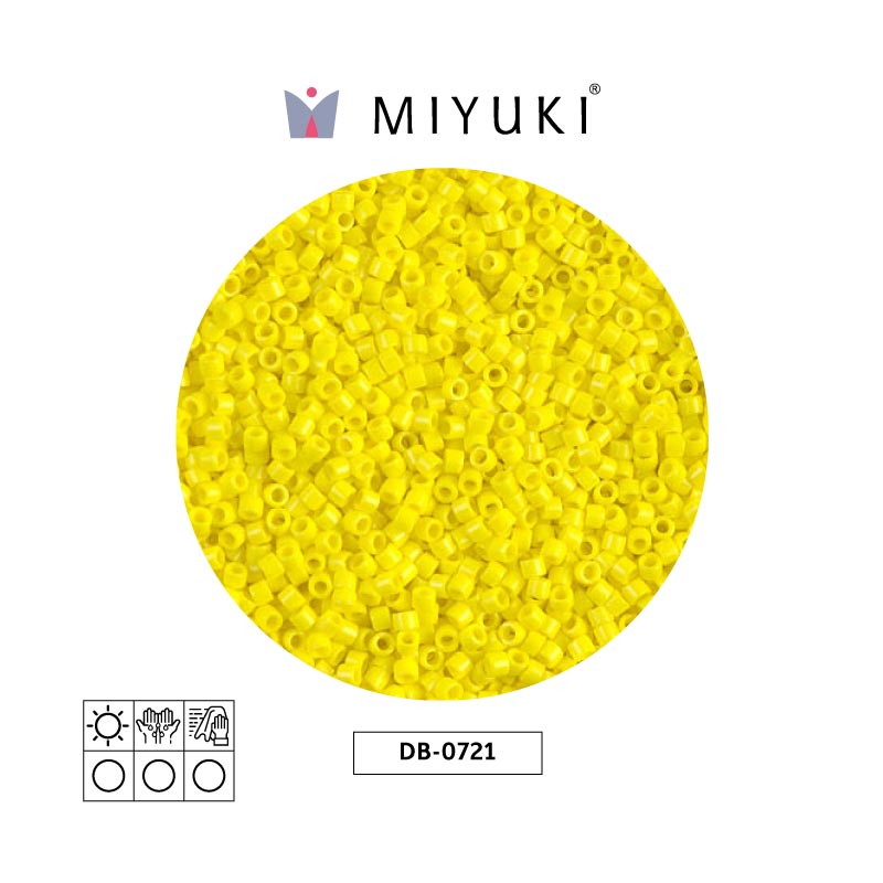 Miyuki delica 11/0 DB0721 opaco amarillo x 50g