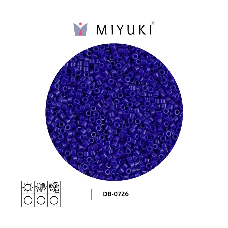 Miyuki delica 11/0 DB0726 opaco oscuro azul x 50g