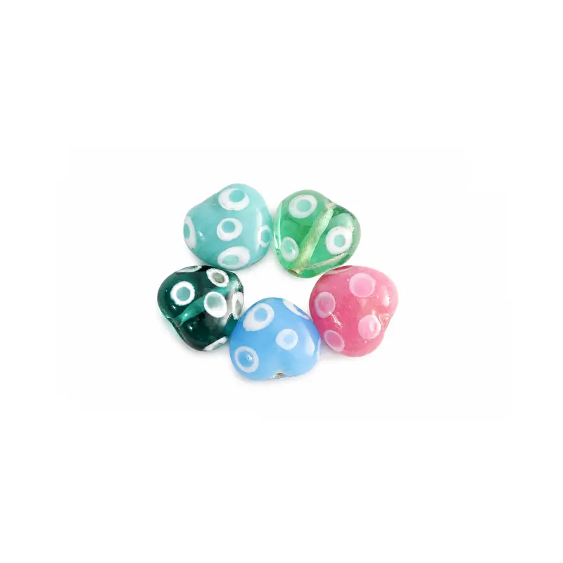 Vidrio Hindú corazón 13mm Mix BGT-3061 x und
