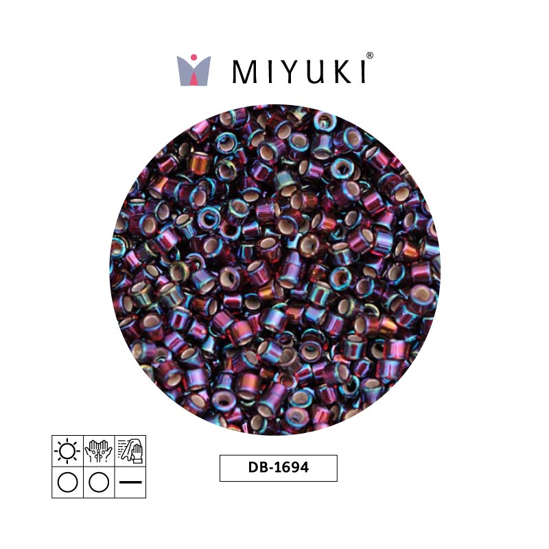 Miyuki delica 11/0 DB1694 oscuro rojo AB x 50g