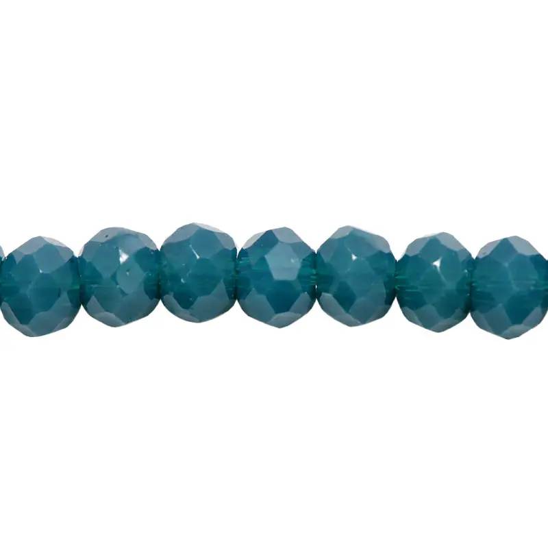 Murano rondela facetada 2mm azul petroleo x 140und