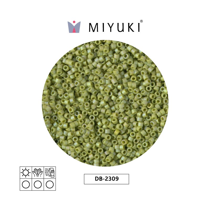Miyuki delica 11/0 DB2309 op glaz seaweed AB x 50g