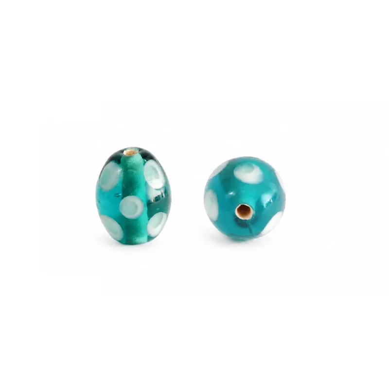 Vidrio Hindú Rice 10x13mm Blue Zircon BGT-OV 81 x und