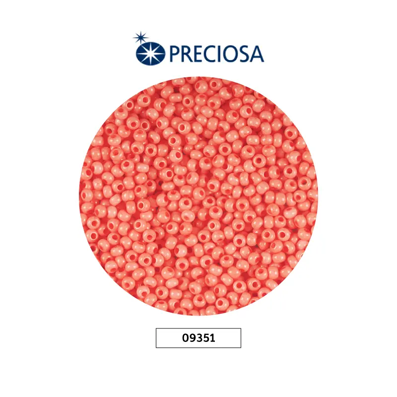 Mostacilla checa preciosa 10/0 2mm 09351 OP coral x 500g
