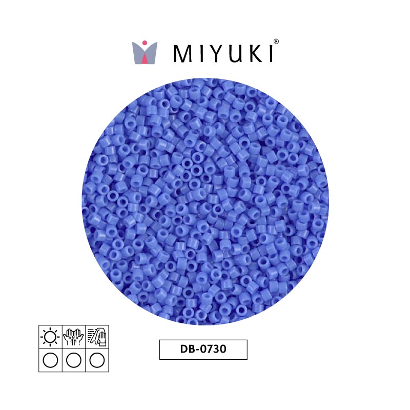 Miyuki delica 11/0 DB0730 opaco claro azul x 50g