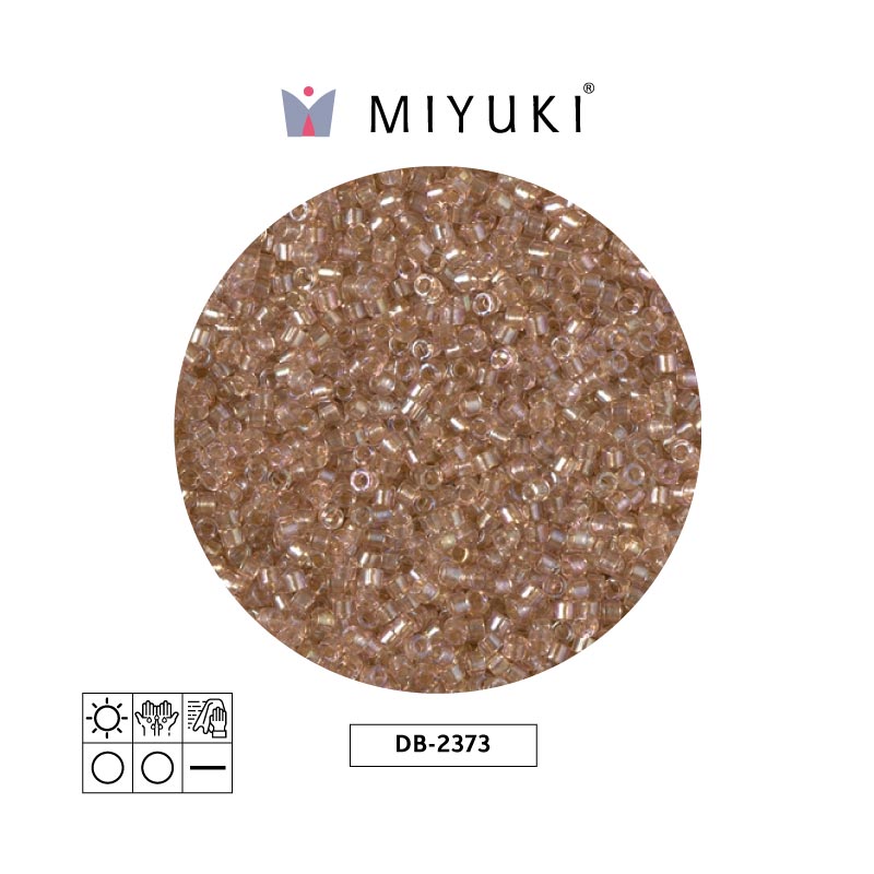 Miyuki delica 11/0 DB2373 color forrado blush x 50g