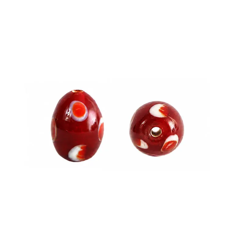 Vidrio Hindú Rice 10x13mm Rojo BGT-OV 65 x und