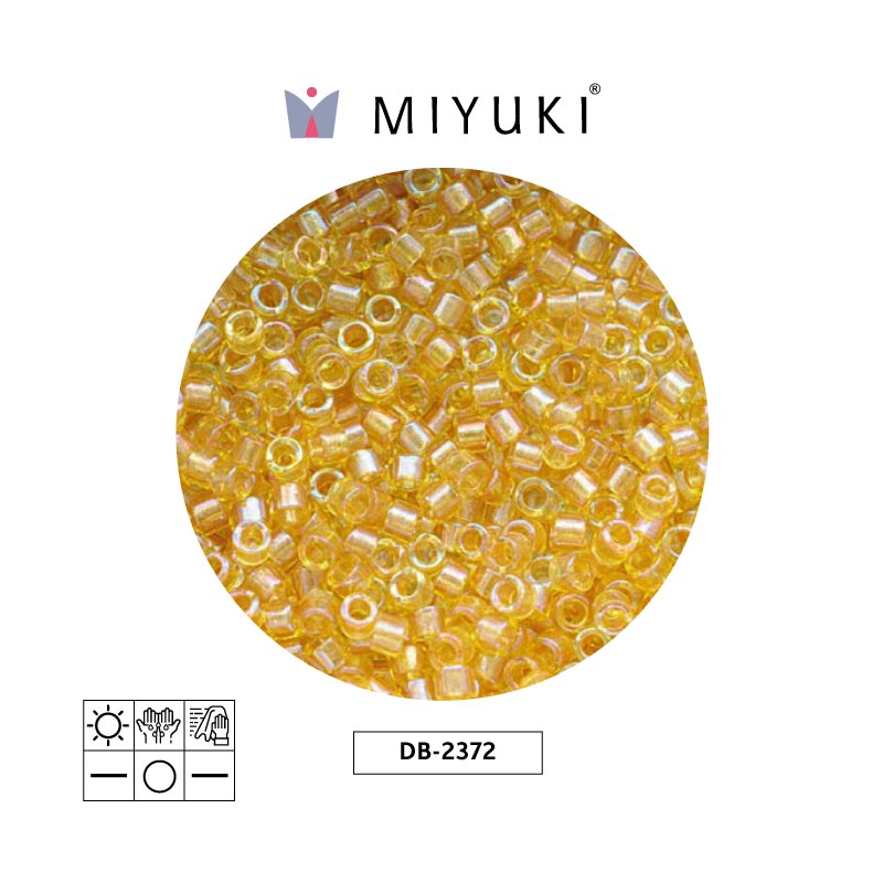 Miyuki delica 11/0 DB2372 color forrado marigold x 50g