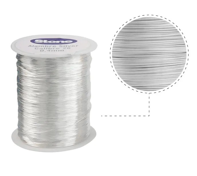 Hilo silver stone N.26 0.4mm x Kg (875m aprox)