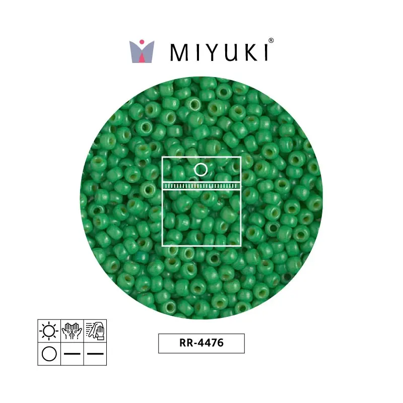 Mostacilla Miyuki rocalla 8/0 RR4476 fiji verde x 25g