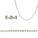 Cadena strass MCSS14/SP crystal x m