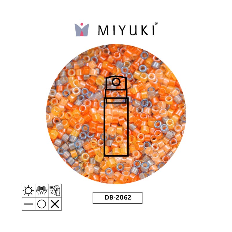 Miyuki delica 11/0 DB2062 luminous color mix x 10gr