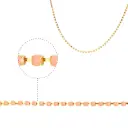Cadena strass #3 palo de rosa 2.5mm/Gilt x m