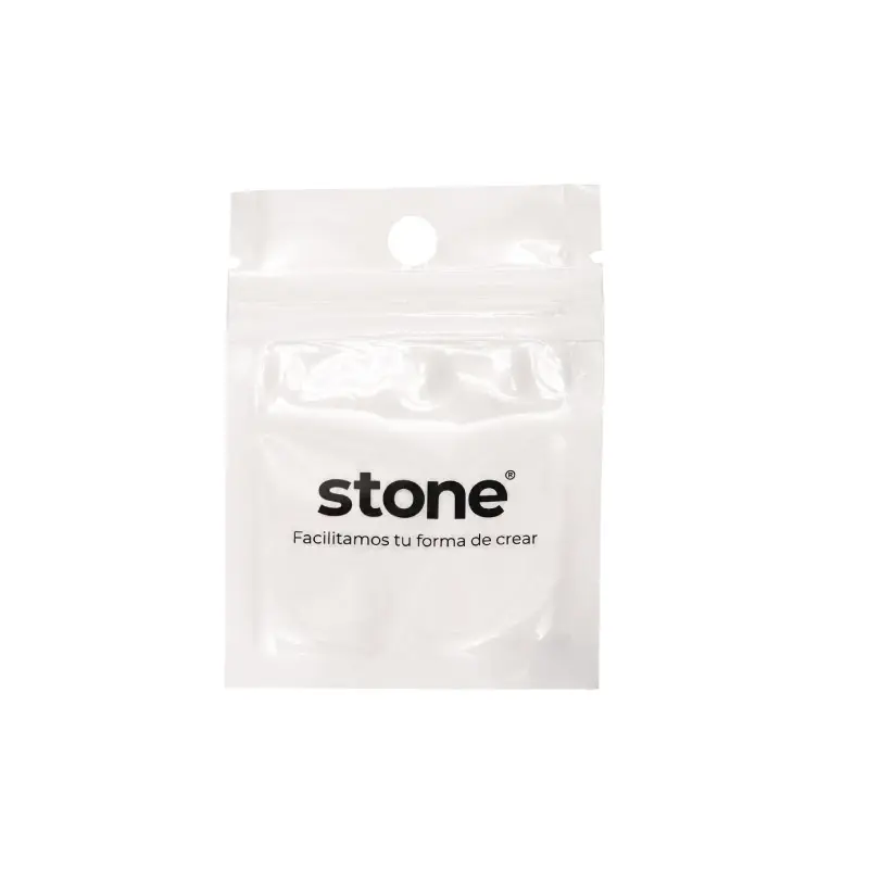 Bolsa ziplock blanca 6x8mm x und